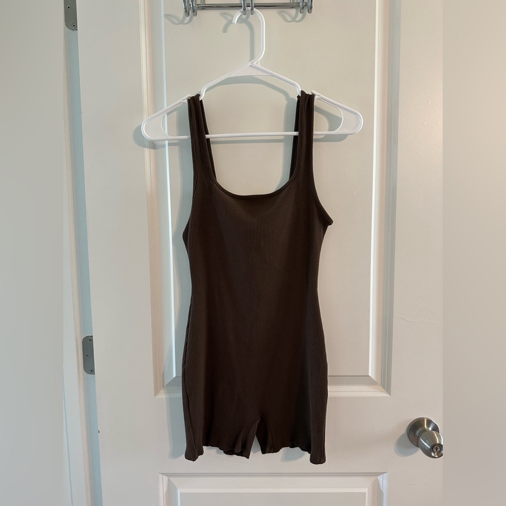 Pink Blush Maternity Ribbed One piece